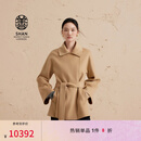 ERDOS【善系列】廓形宽松连肩袖翻领外套女毛呢大衣 沙米 S 160/80A