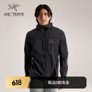 ARC'TERYX始祖鸟 SQUAMISH HOODY 轻量 男子 风壳夹克 BLACK/黑色 M