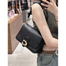 蔻驰（COACH）蔻驰 soft tabby 26 女士腋下斜挎包单肩 牛皮黑金