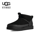 UGG秋季新款男士简约保暖经典超短靴休闲雪地靴1174581BLK|黑色43