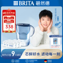 碧然德(BRITA) 滤水壶Marella蓝色3.5L 1壶9芯套装 海洋系列 家用过滤自来水净水器  孙颖莎推荐