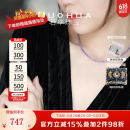 若华（RUOHUA）紫云 2-3.5mm素面坦桑石盘珠项链年轻款女18K金锁骨链送女友礼物 坦桑石项链【40cm】