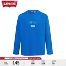 Levi's【情侣同款】李维斯情侣长袖时尚百搭简约 蓝色 M