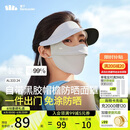 蕉下（beneunder）脸基尼女帽檐全脸防晒面罩防晒口罩防紫外线蓝烟灰