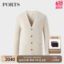 PORTS宝姿男装休闲保暖开衫针织衫毛衣ML9K046TKH001 MUSHROOM 2XL