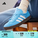 adidas「T头鞋」VL COURT复古休闲板板鞋德训鞋男女阿迪达斯轻运动   蓝色/亮白/树脂黄   37