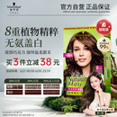 施华蔻（Schwarzkopf）怡然植物染发霜4.7/9可可棕色 染发剂植物染发膏自己染男女盖白发