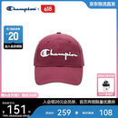 Champion美国冠军鸭舌帽男女 休闲运动防晒时尚帽23FWA01 红色 