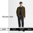 Massimo Dutti新增特惠2025男装巴恩风高级感贴袋装饰绒面革真皮夹克03367599 卡其色 M 尺码偏小