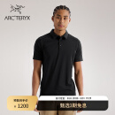 ARC'TERYX始祖鸟 CAPTIVE POLO 舒适 男子 休闲短袖POLO衫 BLACK/黑色 M