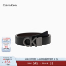 Calvin Klein Jeans男士商务休闲双面用ck字母金属扣孔腰带节日礼物HC0593