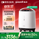 鱼跃5L升轻音升级医用低噪制氧机智能触屏带雾化8F-5W国家补贴