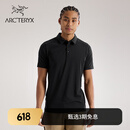 ARC'TERYX始祖鸟 CAPTIVE POLO 舒适 男子 休闲短袖POLO衫 BLACK/黑色 M