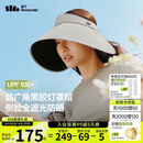 蕉下（beneunder）灯罩帽大帽檐遮阳帽女黑胶防晒帽全脸遮阳空顶帽太阳帽BM563灰