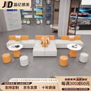 晶亿德美创意办公沙发茶几组合办公室商务异形接待室休息区沙发 组合6