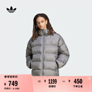 adidas宽松运动保暖连帽棉服面包服男装阿迪达斯官方三叶草   灰色   2XL