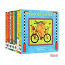 快乐的比尔熊英文原版Bear on a Bike /About Town /in a Square / Busy Family 9册纸板书启蒙认知绘本Barefoot Books
