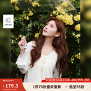 茵曼（INMAN）章若楠同款欧若风镂空薄女装开衫针织衫2025年春季新款短款外套 杏色 M