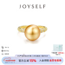 joyself南洋金珠戒指女18K黄金海水珍珠钻石戒指优雅时尚高级新款 18K金南洋金珠戒指9-10mm