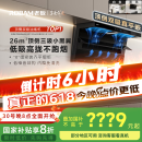老板（Robam）小黑翼D1P顶侧双吸超薄抽吸油烟机26风量变频大吸力以旧换新国家补贴20%（新老混发）可配燃气灶