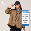 哈吉斯（HAZZYS）女装PHIZ休闲棉服ASSSU0BDX81 米色BI 170/92A42