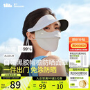 蕉下（beneunder）脸基尼女帽檐全脸防晒面罩防晒口罩防紫外线蓝烟灰