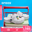 卡骆驰crocs贝雅儿童洞洞鞋男女童户外包头沙滩鞋拖鞋/207013/207012 白色-100 35 (215mm)