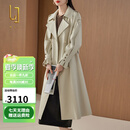 OLJ高档品牌长款风衣外套女2025年春秋新款通勤英伦风气质休闲大衣 月光米 M
