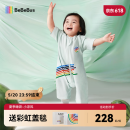 bebebus小凉风睡袋夏季宝宝婴儿薄款儿童分腿吸汗透气睡袋 L码