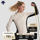 迪桑特 WOMEN’S TRAINING  女士 半拉链 连帽卫衣 BE-BEIGE M (165/84A)