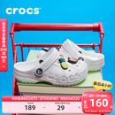 卡骆驰crocs贝雅儿童洞洞鞋男女童户外包头沙滩鞋拖鞋/207013/207012 白色-100 35 (215mm)
