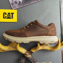 CAT卡特男鞋真皮2025新款复古工装鞋潮轻便舒适百搭户外休闲低帮单鞋 咖色低帮 39