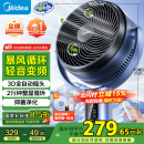 美的（Midea）【变频轻音】99%抑菌空气循环扇家用遥控电风扇四季净化扇轻音落地扇桌面小风扇大风力风扇GDG24ZR