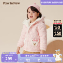 PawinPaw【双面穿】卡通小熊童装秋冬男女宝保暖可爱棉服 Pink粉红色/25 110 cm