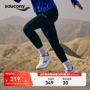 Saucony索康尼健身运动裤女瑜伽鲨鱼裤收腹高腰春季新款裤子 正黑色BK01 M