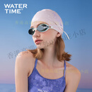 WATERTIME泳镜近视防水防雾大框游泳镜舒适游泳装备男女 极地灰