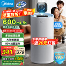 美的（Midea）【小蓝鲸600】无雾空气加湿器净化家用卧室落地式小型工业除菌雾化器女孩礼物国家补贴2Y50