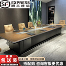 大型实木油漆会议桌长桌简约现代会议室桌椅组合高端大气会议桌椅 4800x1500x750mm会议桌