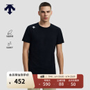DESCENTE迪桑特TRAINING系列综训男士TOUGH面料短袖针织衫T恤 BW-WHITE LOGO XL (180/100A)