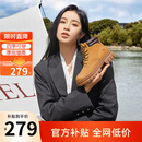骆驼（CAMEL）大黄靴女都市户外四季可穿系带工装靴马丁靴 L23W307016 黄棕 36