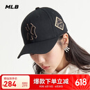 MLB帽子男女刺绣硬顶棒球帽运动四季遮阳帽3ACP8501N-50GOS-F/金色