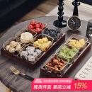 格娜斯 玻璃水果盘客厅轻奢创意零食分格干果盘北欧ins网红点心糖果盘