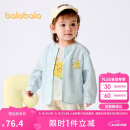 巴拉巴拉婴儿长袖衬衫薄款宝宝衬衣2025夏装清新洋气可爱舒适208225102201