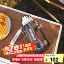 乐扣乐扣（LOCK&LOCK）小水库大容量塑料运动水杯户外冷水壶刻度把手男女杯子1.6L白色