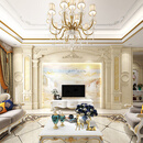 赛乐透瓷砖背景墙欧式人造大理石山水画透光奢石墙客厅岩板影视墙砖 A1罗马柱+岩板1平方米