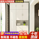 黄御森阳台柜阳台储物收纳柜定制一体靠墙防潮防晒现代简约飘窗置物高柜 普通平板门 三门高200宽150深60