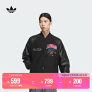 adidas宽松运动保暖棉服外套男装阿迪达斯官方三叶草JD5793 黑色 L