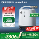 鱼跃医用分子筛制氧机吸氧机静音家用老人5L升级6L升8F-6AW中重度缺氧