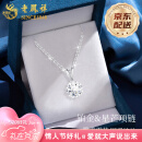 老凤祥星芒铂金项链女白金吊坠锁骨链定价520情人节生日礼物送女友老婆 铂金星芒吊坠+铂金链