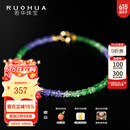 若华（RUOHUA）苏竹 2-3mm/坦桑石沙弗莱石榴石手链手串女18K金生日礼物送女友 坦桑石手链【16cm】